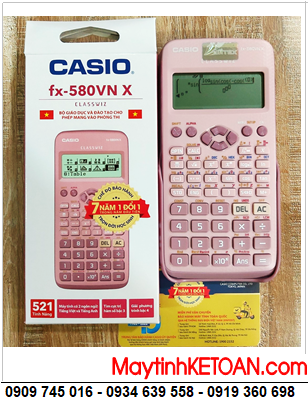 Casio FX-580VN X, Máy tính Học sinh mang vào Phòng thi Casio FX-580VN X chính hãng _Bảo hành 7 năm